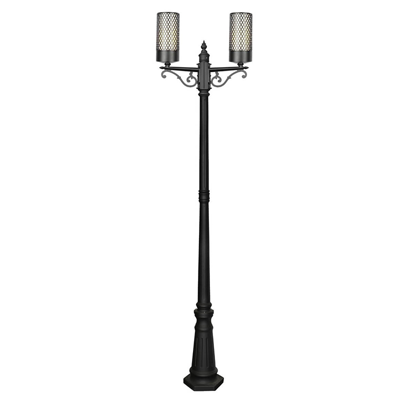 Парковый торшер Holger Street Floor Lamp Черный Белое матовое стекло Парковый торшер Holger Street Floor Lamp Черный Белое матовое стекло в Кирове | Loft Concept