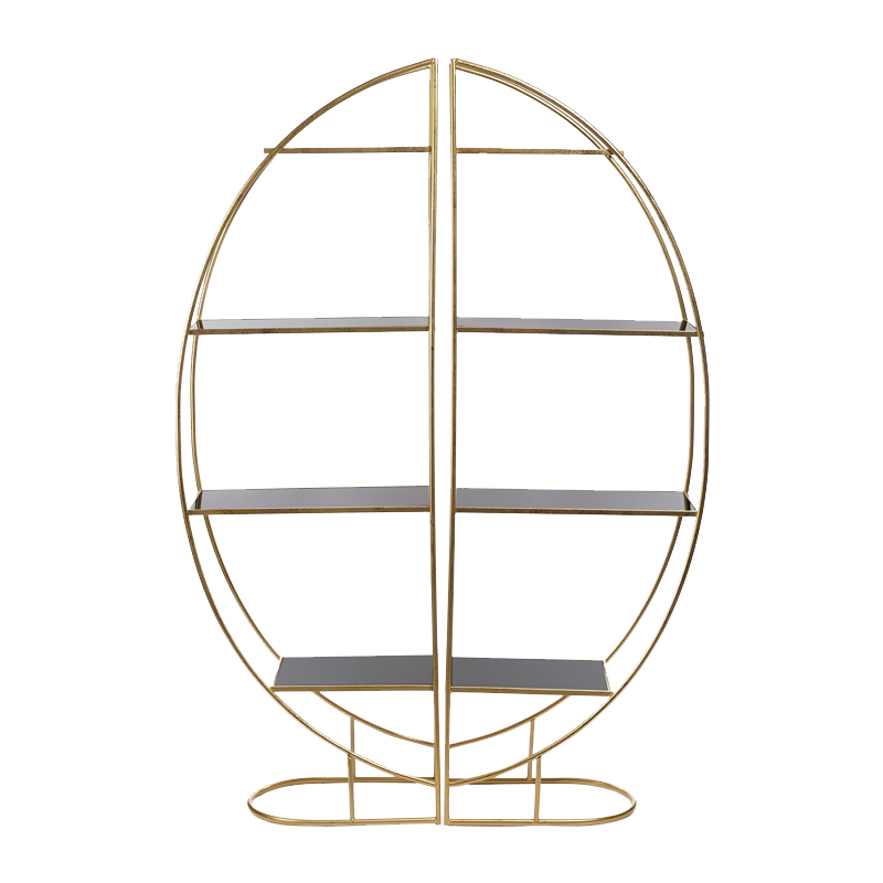Стеллаж Double Shine Gold Золотой Желтый Стеллаж Double Shine Gold Золотой Желтый в Кирове | Loft Concept