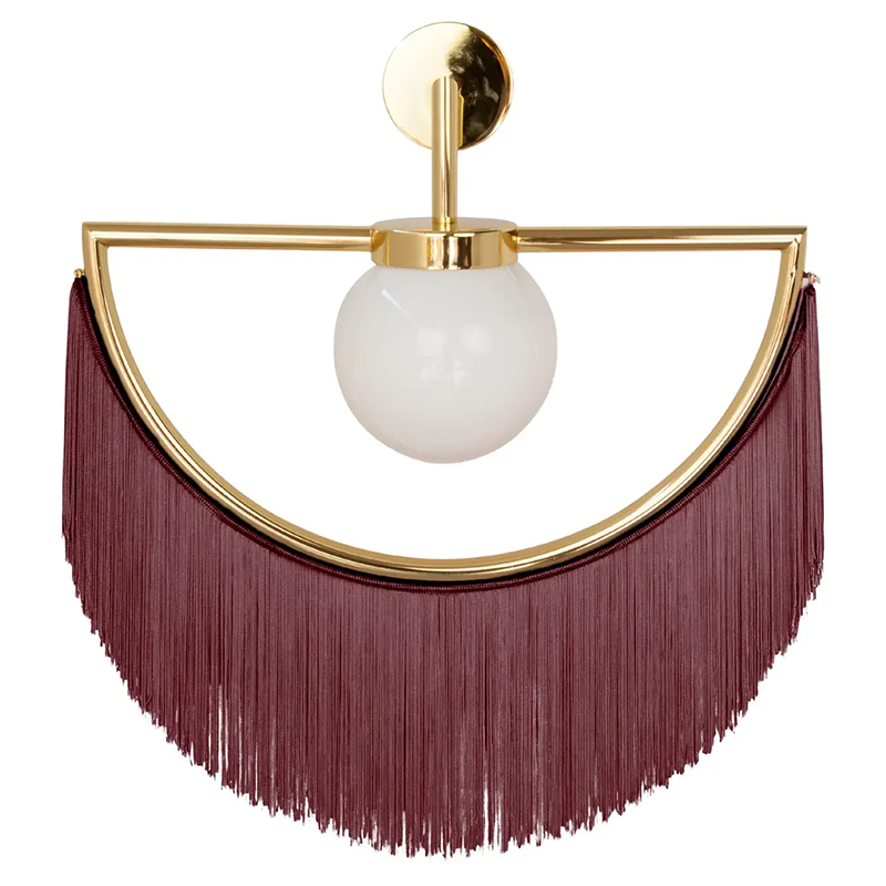 Бра Wink Wall Lamp by Masquespacio for Houtique Wine Бургундский красный Золотой Бра Wink Wall Lamp by Masquespacio for Houtique Wine Бургундский красный Золотой в Кирове | Loft Concept