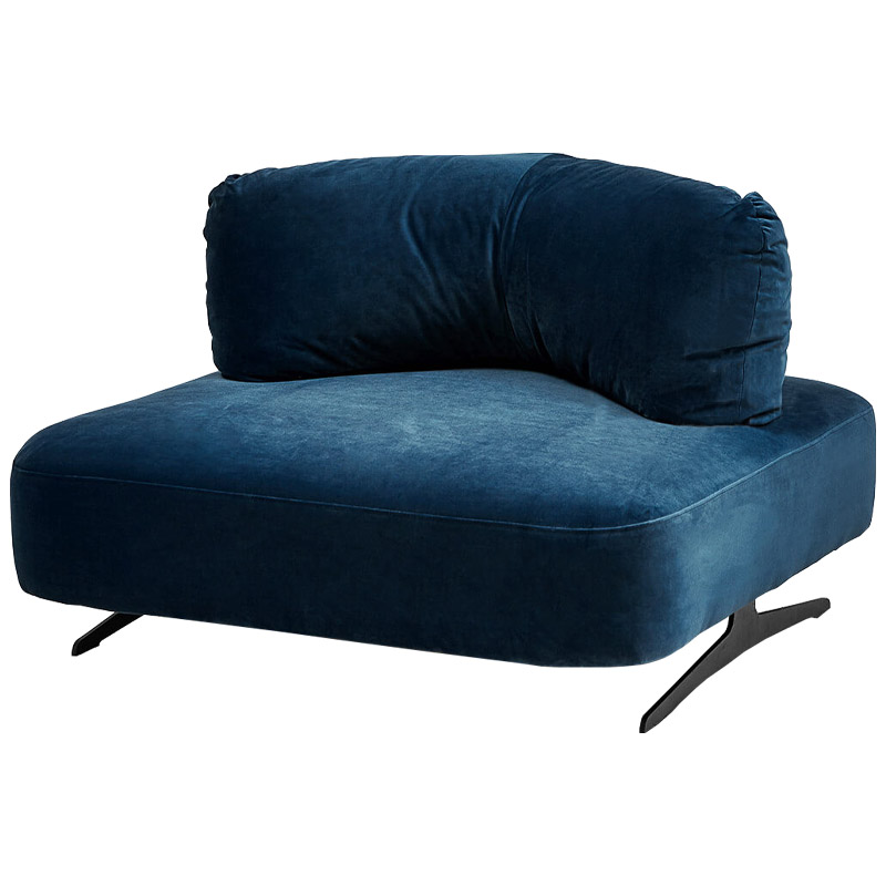 Кресло Dacosta Chair blue Сапфирово-синий Черный Кресло Dacosta Chair blue Сапфирово-синий Черный в Кирове | Loft Concept