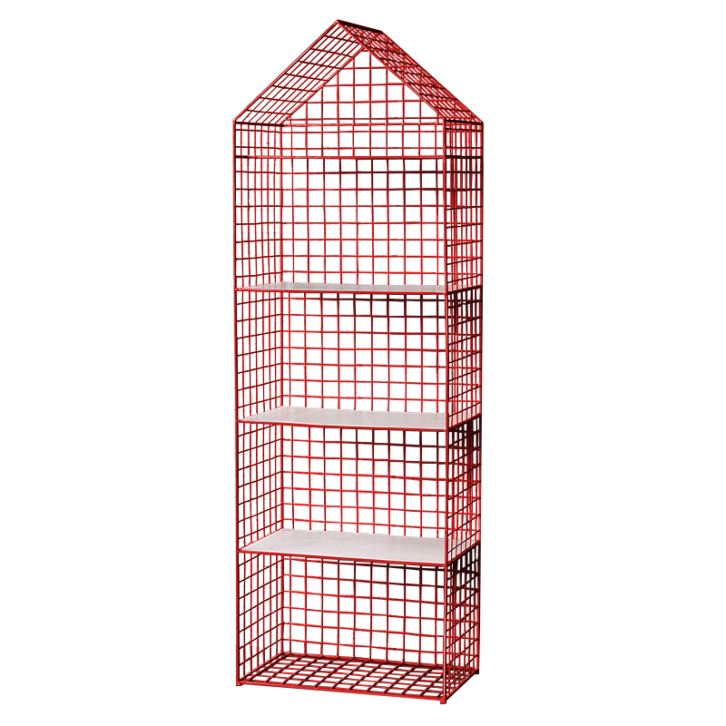 Стеллаж House Industrial Metal Rust Rack Красный Стеллаж House Industrial Metal Rust Rack Красный в Кирове | Loft Concept