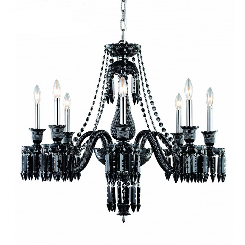 Люстра BACCARAT Zenith Midnight Chandelier 8 Черный Люстра BACCARAT Zenith Midnight Chandelier 8 Черный в Кирове | Loft Concept