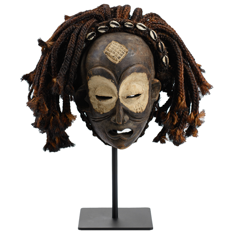 Маска African Mask Shaman Коричневый Черный Маска African Mask Shaman Коричневый Черный в Кирове | Loft Concept