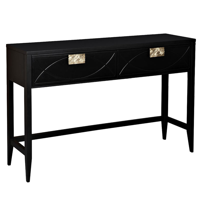Консоль Amelie Black Console Черный Золотой Консоль Amelie Black Console Черный Золотой в Кирове | Loft Concept
