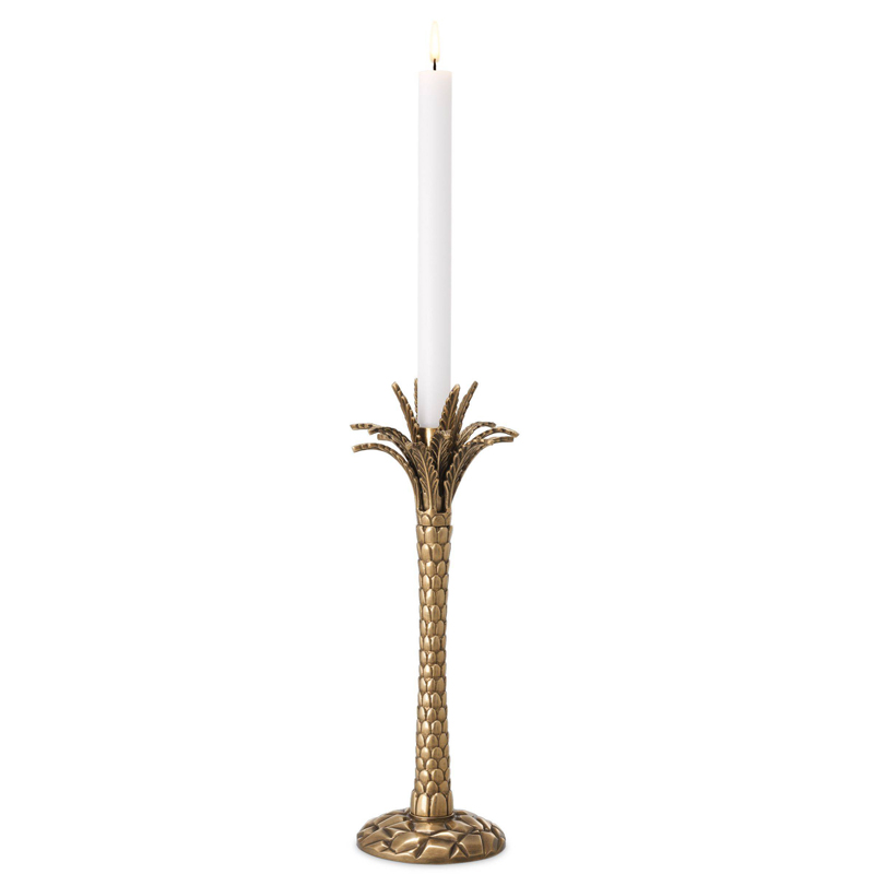 Подсвечник Eichholtz Candle Holder Palm Desert Винтажная латунь Подсвечник Eichholtz Candle Holder Palm Desert Винтажная латунь в Кирове | Loft Concept