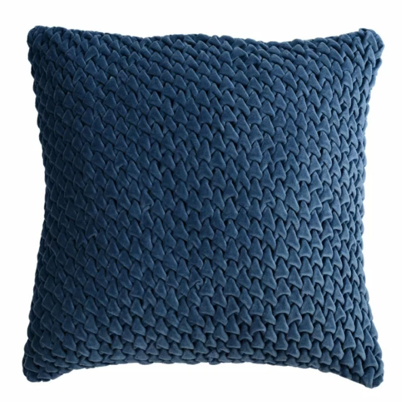 Подушка Purnama Quilting blue Синий Подушка Purnama Quilting blue Синий в Кирове | Loft Concept