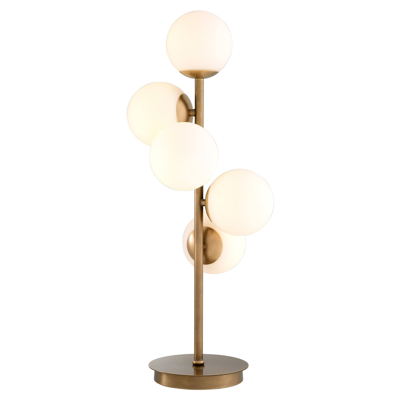 Настольная лампа Eichholtz Table Lamp Libris Латунь Античная полированная Белый Настольная лампа Eichholtz Table Lamp Libris Латунь Античная полированная Белый в Кирове | Loft Concept