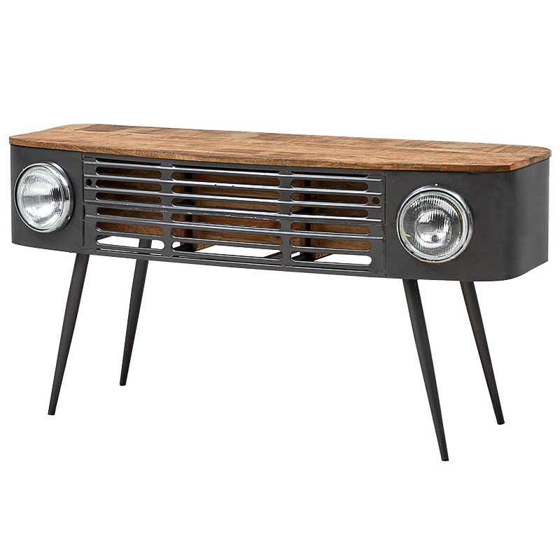 Консоль Loft Car Console Table Древесина Графит Консоль Loft Car Console Table Древесина Графит в Кирове | Loft Concept