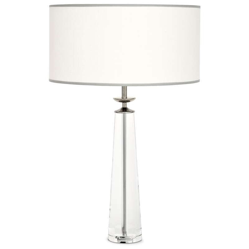 Настольная лампа Eichholtz Table Lamp Chaumon Прозрачный Белый Никель Настольная лампа Eichholtz Table Lamp Chaumon Прозрачный Белый Никель в Кирове | Loft Concept