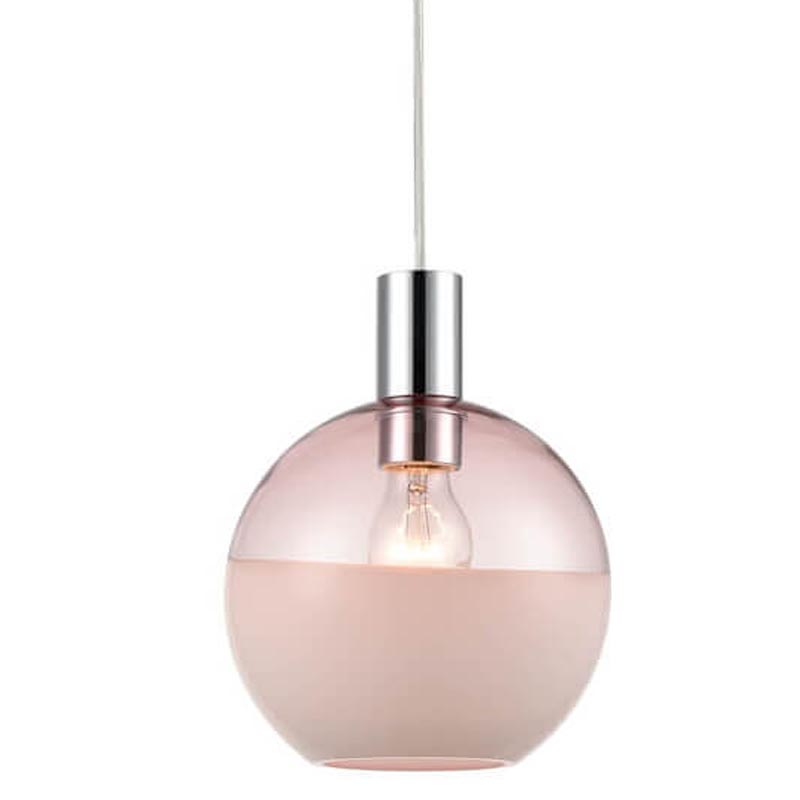 Подвесной светильник Rachel pink Хром Розовый в Кирове | Loft Concept 