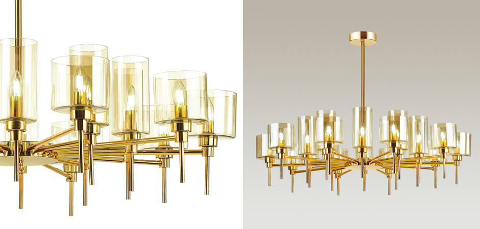 Люстра AXO Light Spillray Gold Lamps 20 Люстра AXO Light Spillray Gold Lamps 20 - Loft-Concept в Кирове