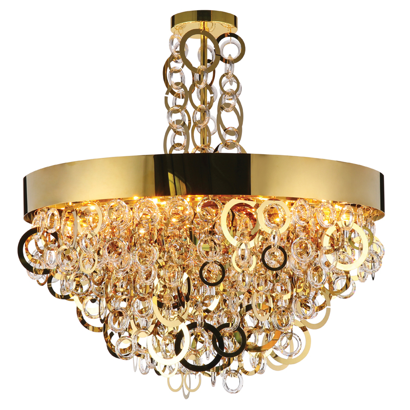 Люстра Maryse Chandelier Глянцевое золото Прозрачный Люстра Maryse Chandelier Глянцевое золото Прозрачный в Кирове | Loft Concept