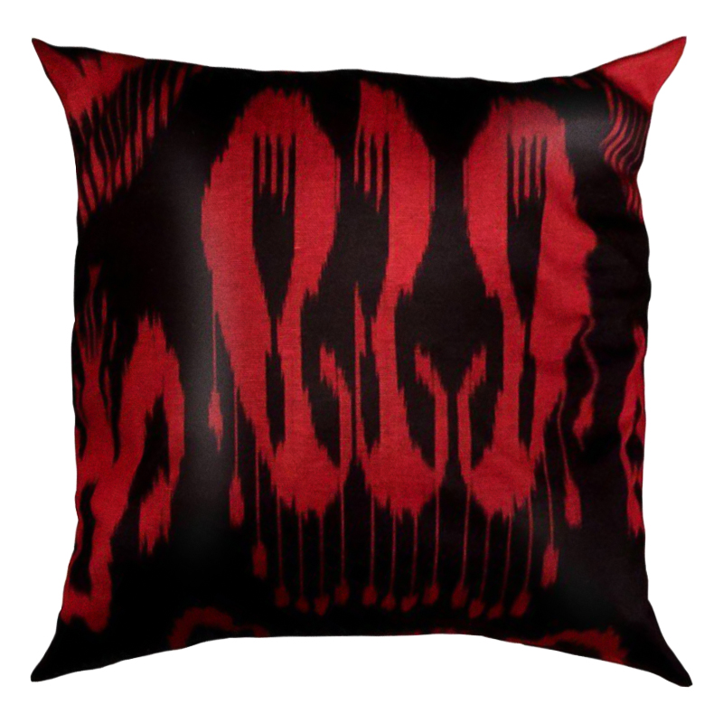 Подушка Red and Black Черный Красный в Кирове | Loft Concept 