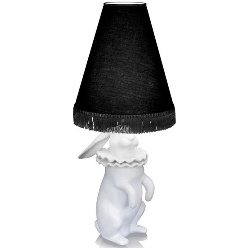 Настольная лампа Lamptable Rabbit Black Белый Черный в Кирове | Loft Concept 