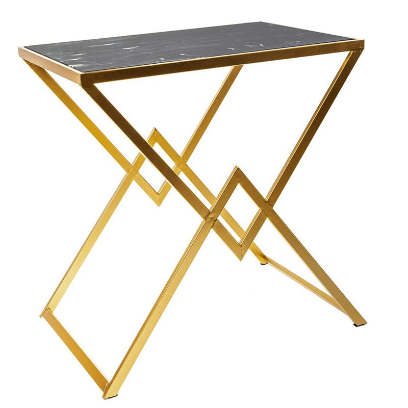 Приставной стол Marble Countertop Table черный мрамор Черный Мрамор Nero Золотой Приставной стол Marble Countertop Table черный мрамор Черный Мрамор Nero Золотой в Кирове | Loft Concept