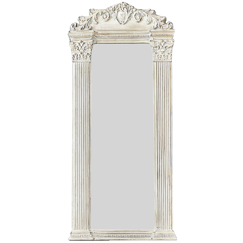 Зеркало Fitzherbert Mirror Белый винтажная патина Зеркало Fitzherbert Mirror Белый винтажная патина в Кирове | Loft Concept