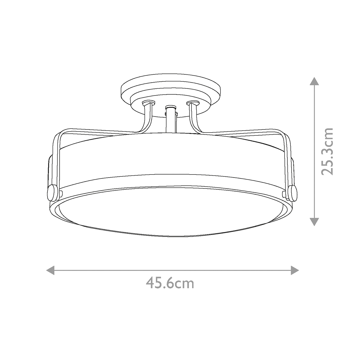 Потолочный светильник с круглым матовым белым плафоном Hinkley в Кирове