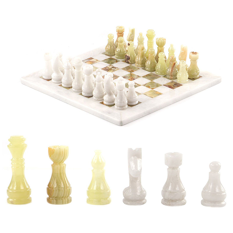 Шахматы настольные из натуральных камней Decorative Thematic Chess Шахматы настольные из натуральных камней Decorative Thematic Chess в Кирове | Loft Concept
