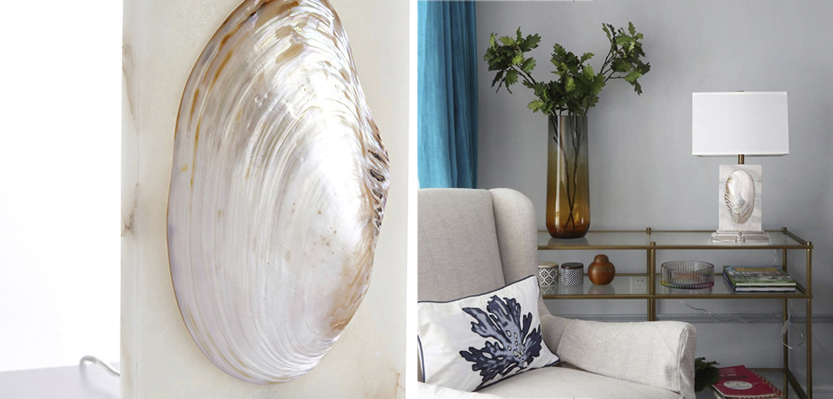 Настольная лампа Mother of Pearl Sink Настольная лампа Mother of Pearl Sink - Loft-Concept в Кирове