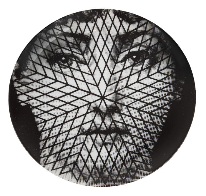 Декоративная тарелка Fornasetti 294 Черный в Кирове | Loft Concept 