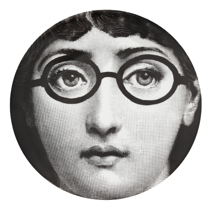Декоративная тарелка Fornasetti 026 Черный Декоративная тарелка Fornasetti 026 Черный в Кирове | Loft Concept