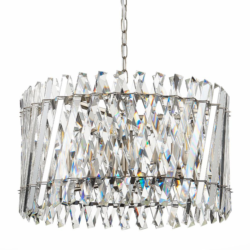 Люстра Kaeden Glass Chandelier Никель Прозрачный Люстра Kaeden Glass Chandelier Никель Прозрачный в Кирове | Loft Concept