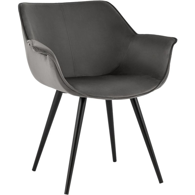 Стул Mason chair Темно-Серый велюр Серый Черный Стул Mason chair Темно-Серый велюр Серый Черный в Кирове | Loft Concept