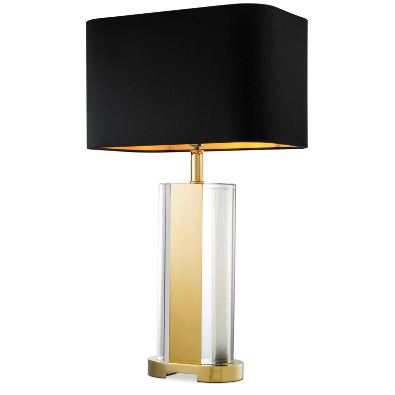 Настольная лампа Eichholtz Table Lamp Vittore Прозрачный Черный Глянцевое золото Настольная лампа Eichholtz Table Lamp Vittore Прозрачный Черный Глянцевое золото в Кирове | Loft Concept