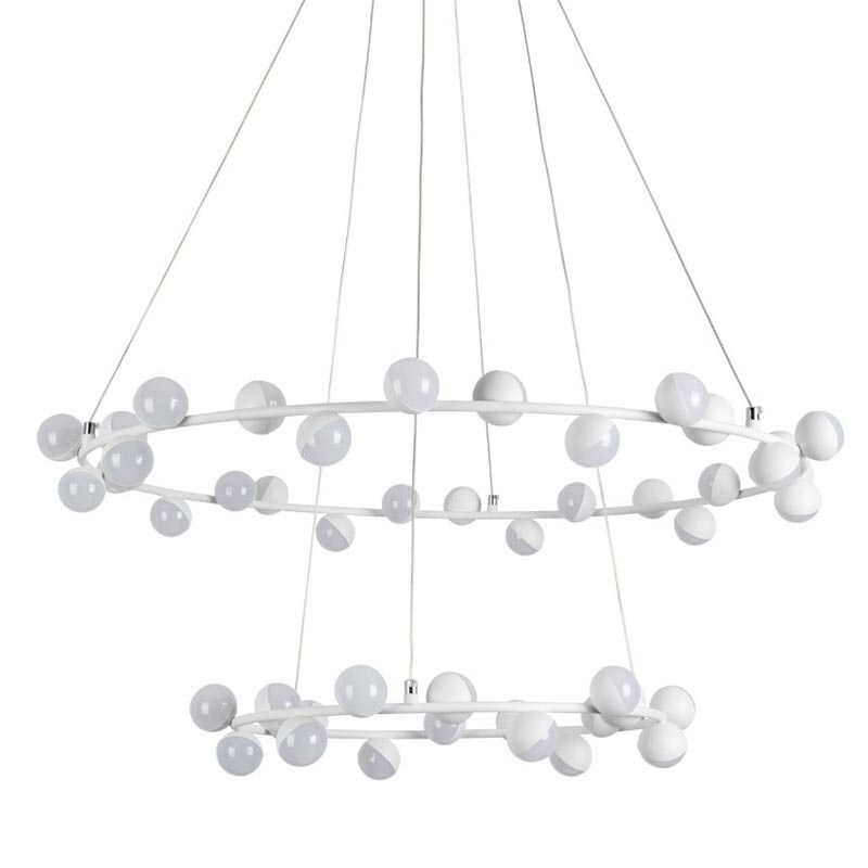 Люстра Vilelme Chandelier white double Белый Люстра Vilelme Chandelier white double Белый в Кирове | Loft Concept