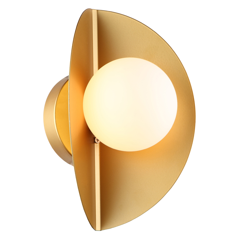 Бра Pascal Sconce Белый Золотой Бра Pascal Sconce Белый Золотой в Кирове | Loft Concept