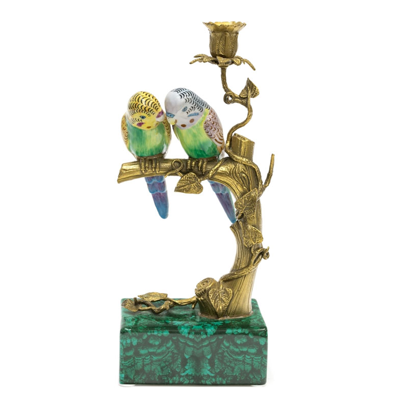 Подсвечник Duo Birds On Branch Мульти Бронза Подсвечник Duo Birds On Branch Мульти Бронза в Кирове | Loft Concept
