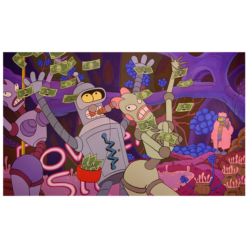 Картина Futurama Bender Make it Rain Мульти Картина Futurama Bender Make it Rain Мульти в Кирове | Loft Concept