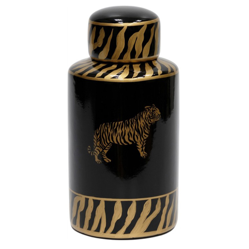Ваза Tiger Vase black and gold Черный Золотой Ваза Tiger Vase black and gold Черный Золотой в Кирове | Loft Concept