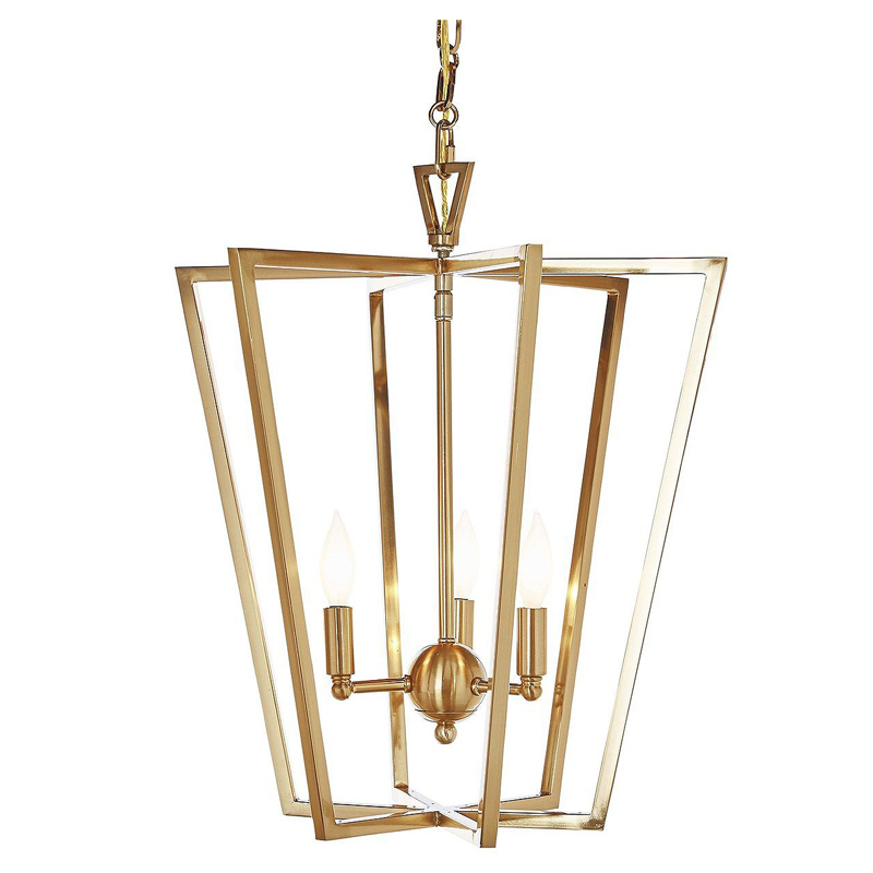 Люстра Fabiole Gold Cage Chandelier Золотой Люстра Fabiole Gold Cage Chandelier Золотой в Кирове | Loft Concept
