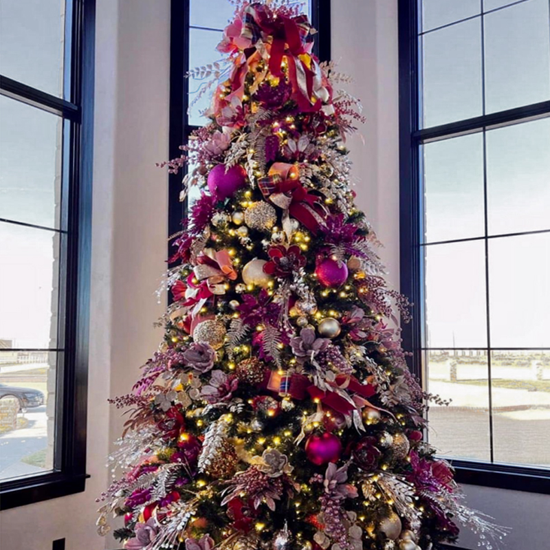 Дизайнерская Елка Премиум украшенная Лиловым Декором Christmas Tree Lilac Premium Лиловый Серебряный Дизайнерская Елка Премиум украшенная Лиловым Декором Christmas Tree Lilac Premium Лиловый Серебряный в Кирове | Loft Concept