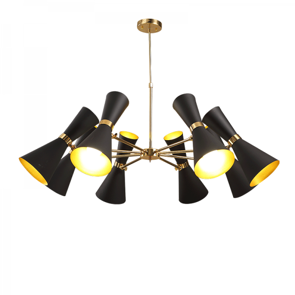 Люстра Delightfull Cairo Chandelier Глянцевое золото Черный Люстра Delightfull Cairo Chandelier Глянцевое золото Черный в Кирове | Loft Concept