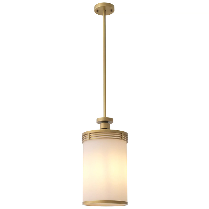 Подвесной светильник Eichholtz Pendant Fayence Латунь Белый в Кирове | Loft Concept 