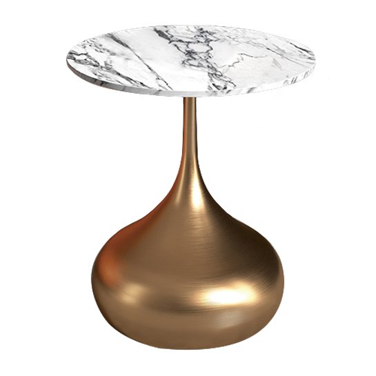 Приставной стол Gold Base Белый Золотой Приставной стол Gold Base Белый Золотой в Кирове | Loft Concept