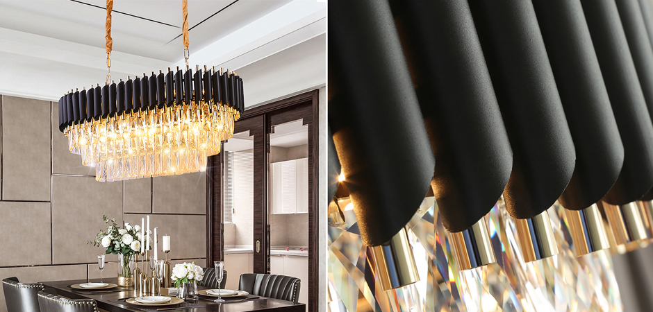 Люстра Empire Black Rectangular Chandelier Crystal Люстра Empire Black Rectangular Chandelier Crystal - Loft-Concept в Кирове