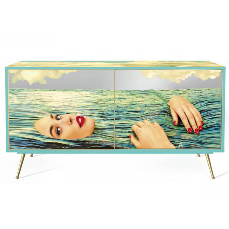 Комод Seletti Cabinet Sliding Door Sea Girl Мульти Золотой Шампань Комод Seletti Cabinet Sliding Door Sea Girl Мульти Золотой Шампань в Кирове | Loft Concept