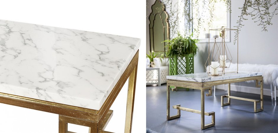 Кофейный стол Golden Meander Coffee Table Кофейный стол Golden Meander Coffee Table - Loft-Concept в Кирове