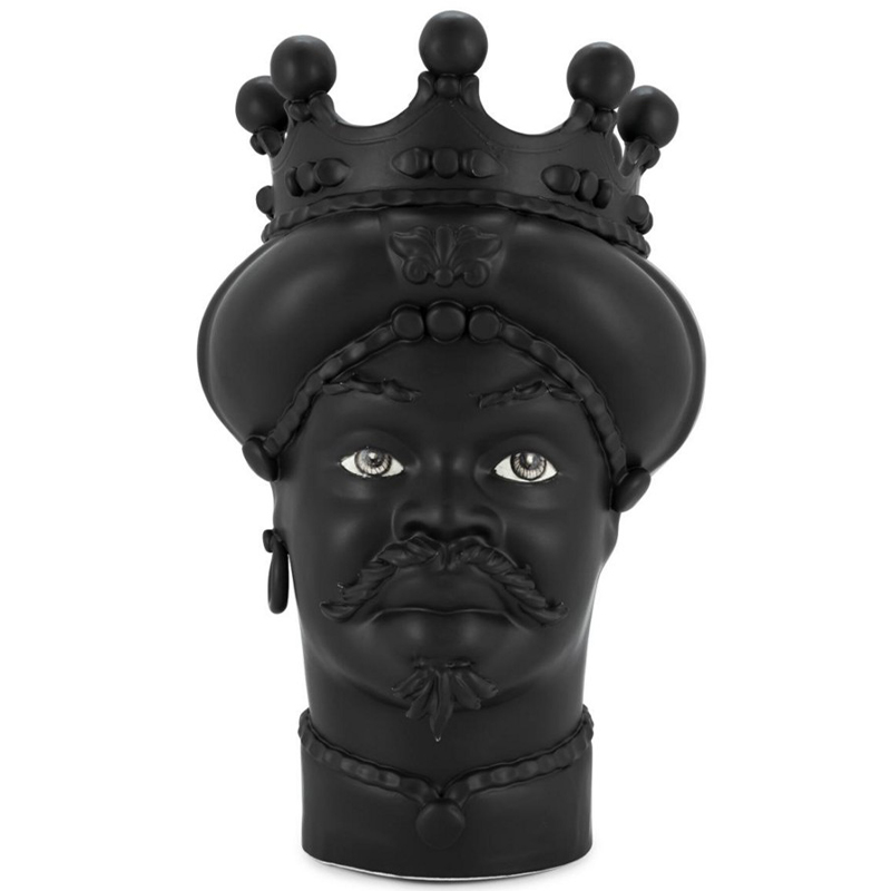 Ваза Vase Moro Man All Black Черный Ваза Vase Moro Man All Black Черный в Кирове | Loft Concept