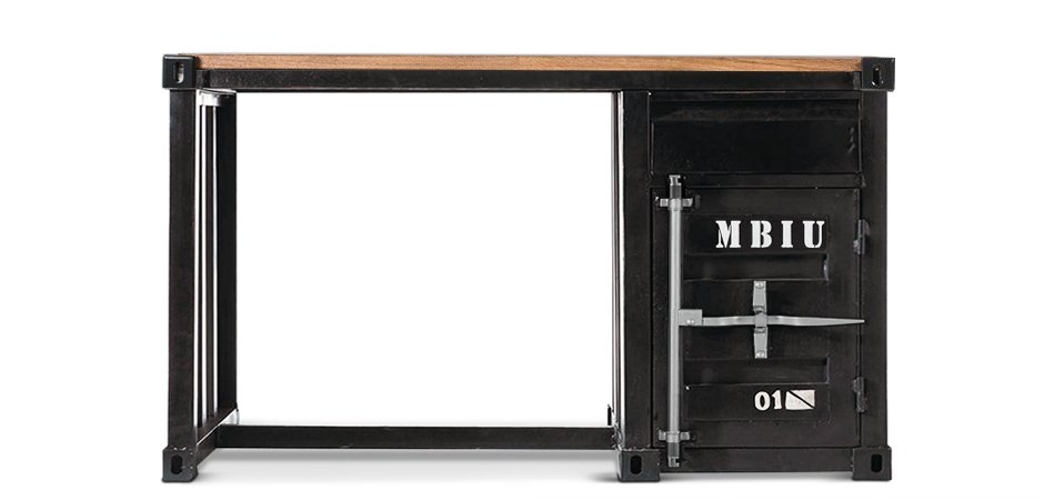 Письменный стол Metal & Oak Sea Container Desk Письменный стол Metal & Oak Sea Container Desk - Loft-Concept в Кирове