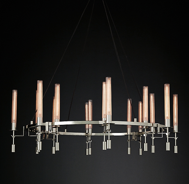 Люстра Restoration Hardware Fontanelle Chandelier nickel Никель Прозрачный Люстра Restoration Hardware Fontanelle Chandelier nickel Никель Прозрачный в Кирове | Loft Concept