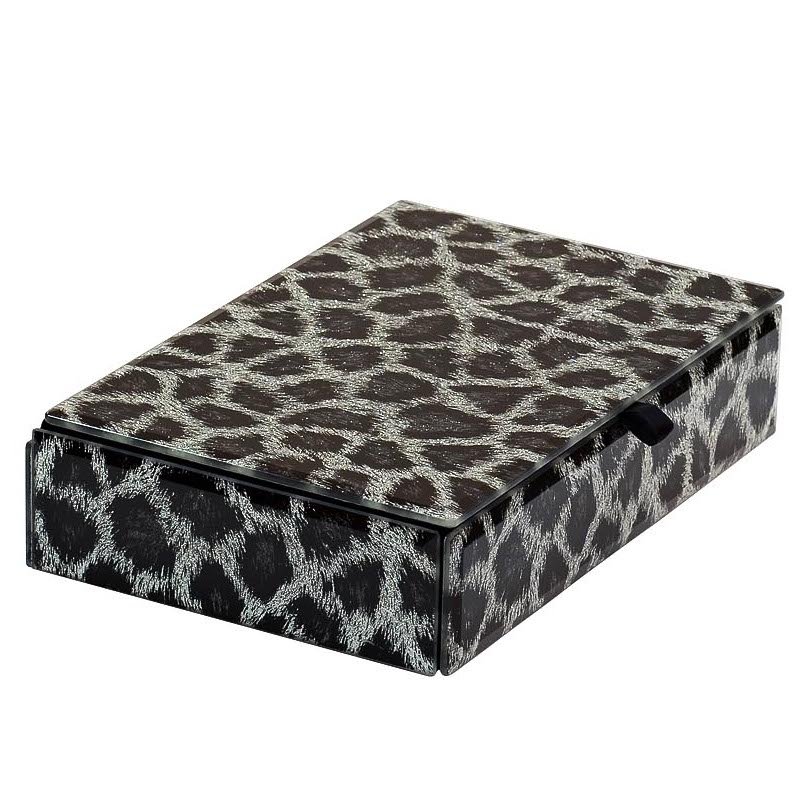 Шкатулка Snow Leopard Серый Шкатулка Snow Leopard Серый в Кирове | Loft Concept