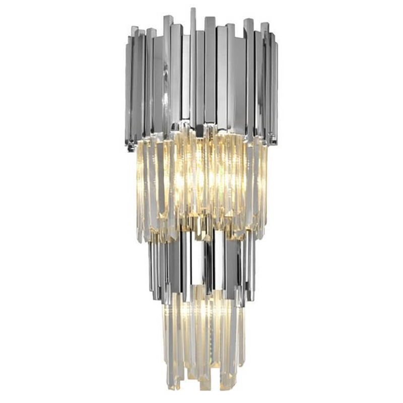 Бра Luxxu Modern Cascade Wall Lamp Silver 58 Серебряный Прозрачное Стекло Бра Luxxu Modern Cascade Wall Lamp Silver 58 Серебряный Прозрачное Стекло в Кирове | Loft Concept