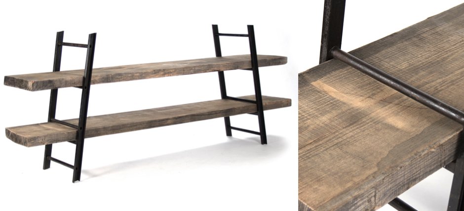 Стеллаж Industrial Iron Rustic Console Стеллаж Industrial Iron Rustic Console - Loft-Concept в Кирове