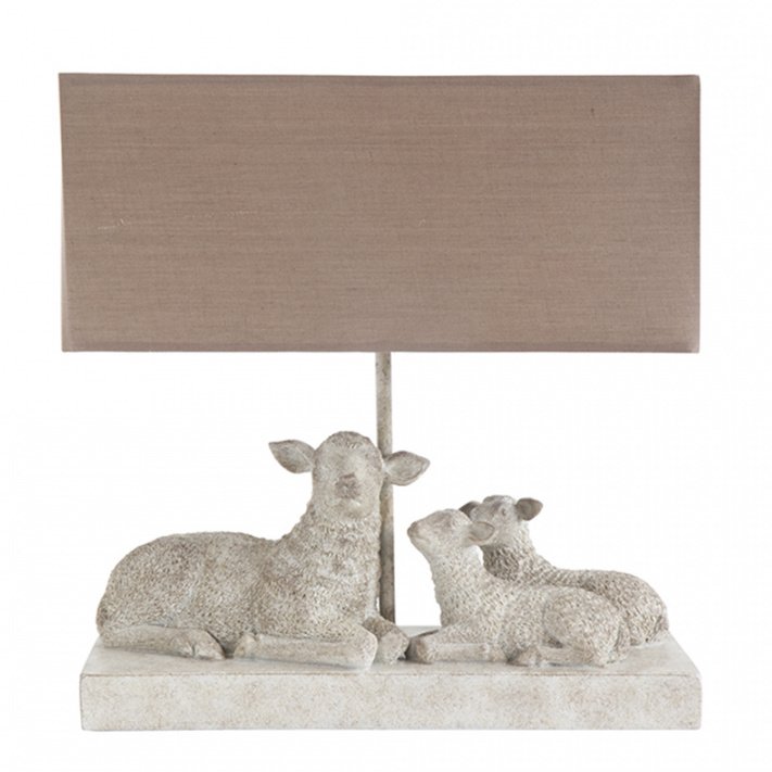 Настольная лампа Mouton Lampe de table Бежево-серый Настольная лампа Mouton Lampe de table Бежево-серый в Кирове | Loft Concept