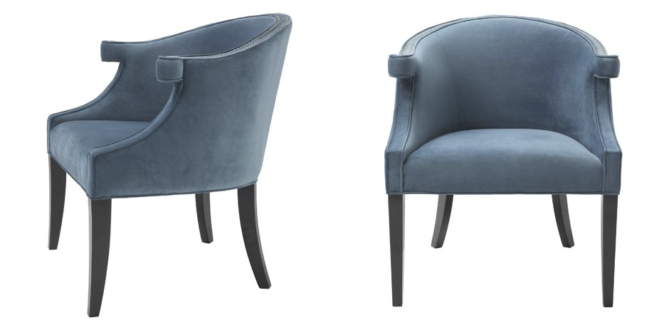 Кресло Eichholtz Chair Margaux blue Кресло Eichholtz Chair Margaux blue - Loft-Concept в Кирове