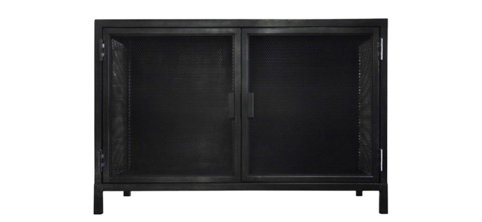 Буфет с 2-мя дверцами из металлической сетки Industrial Loft Dark Metal 2 Door Beto Cabinet Буфет с 2-мя дверцами из металлической сетки Industrial Loft Dark Metal 2 Door Beto Cabinet - Loft-Concept в Кирове